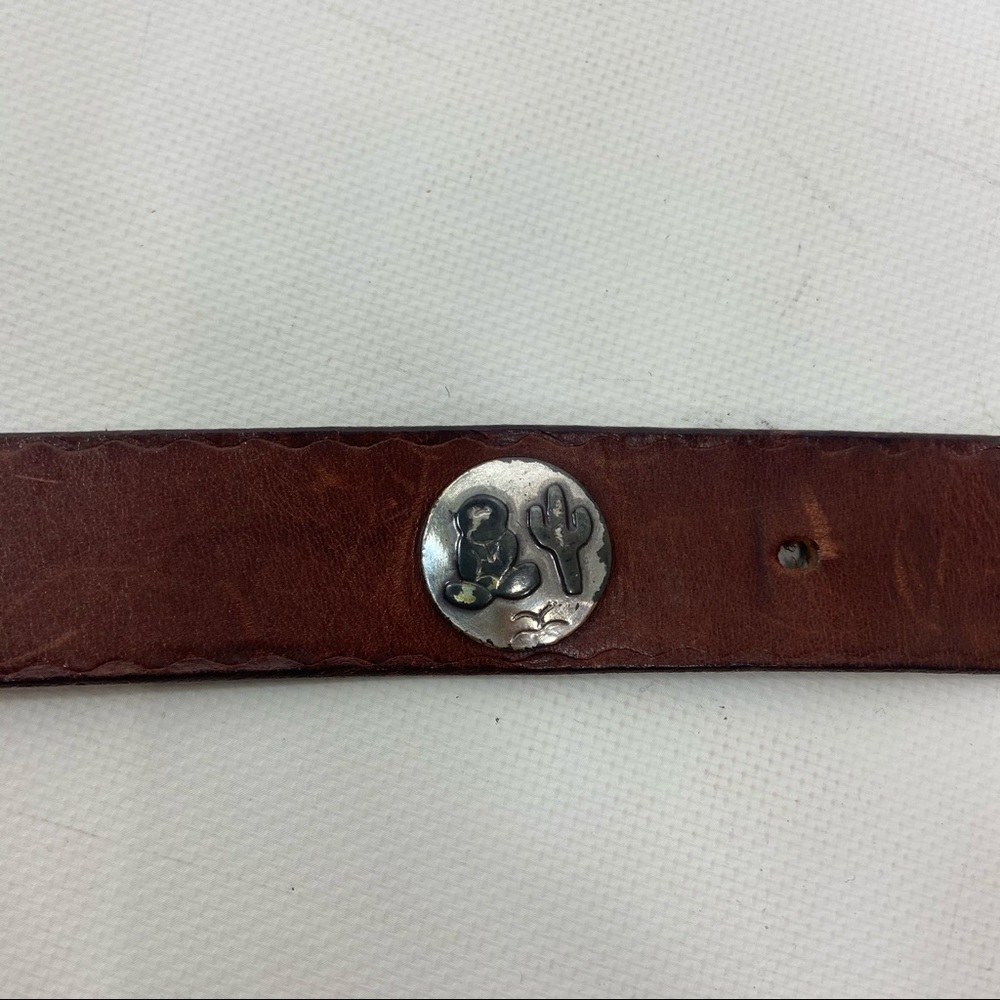 Mexican leather concho belt. 30 - Picture 5 of 8